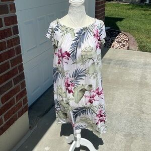 Tommy Bahama Island Floral Sundress Lounge Mumu Lined Women's Size Small